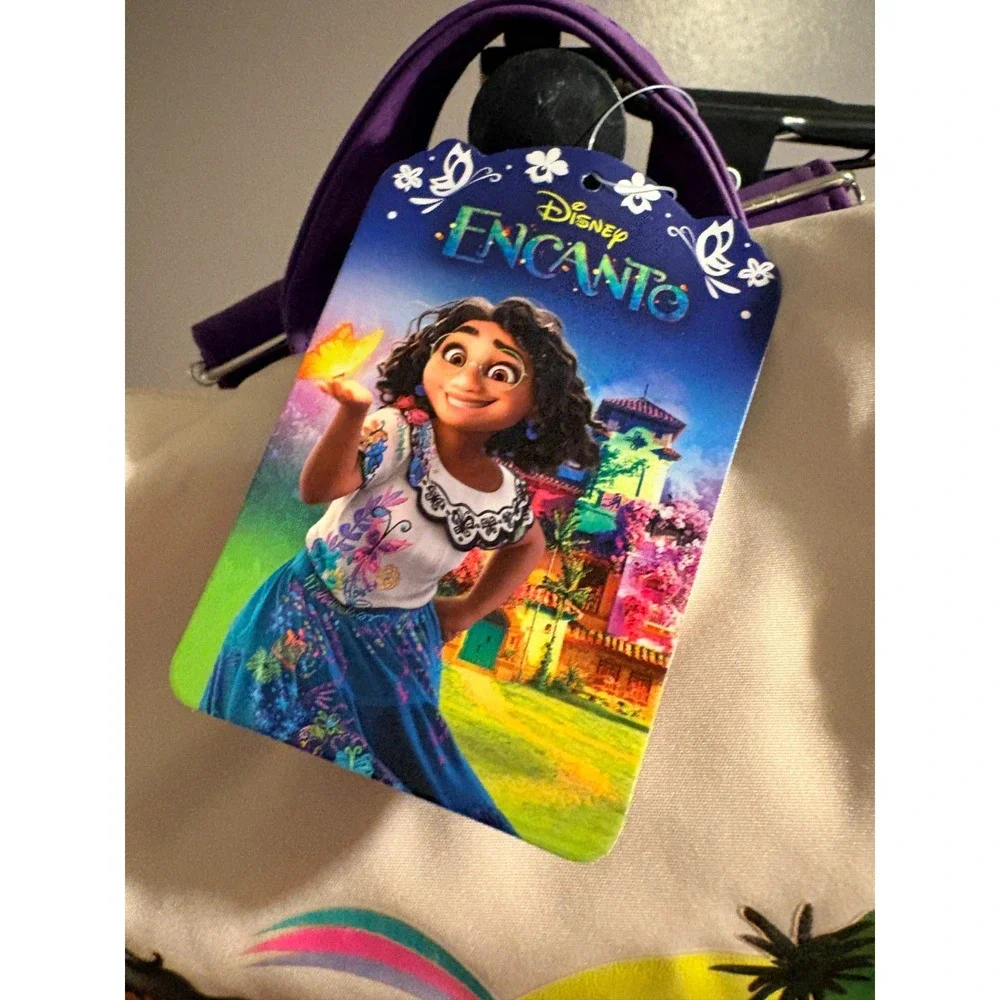 Back to School Backpack!  Encanto Backpack with Poms and Fringe Drawstring Close